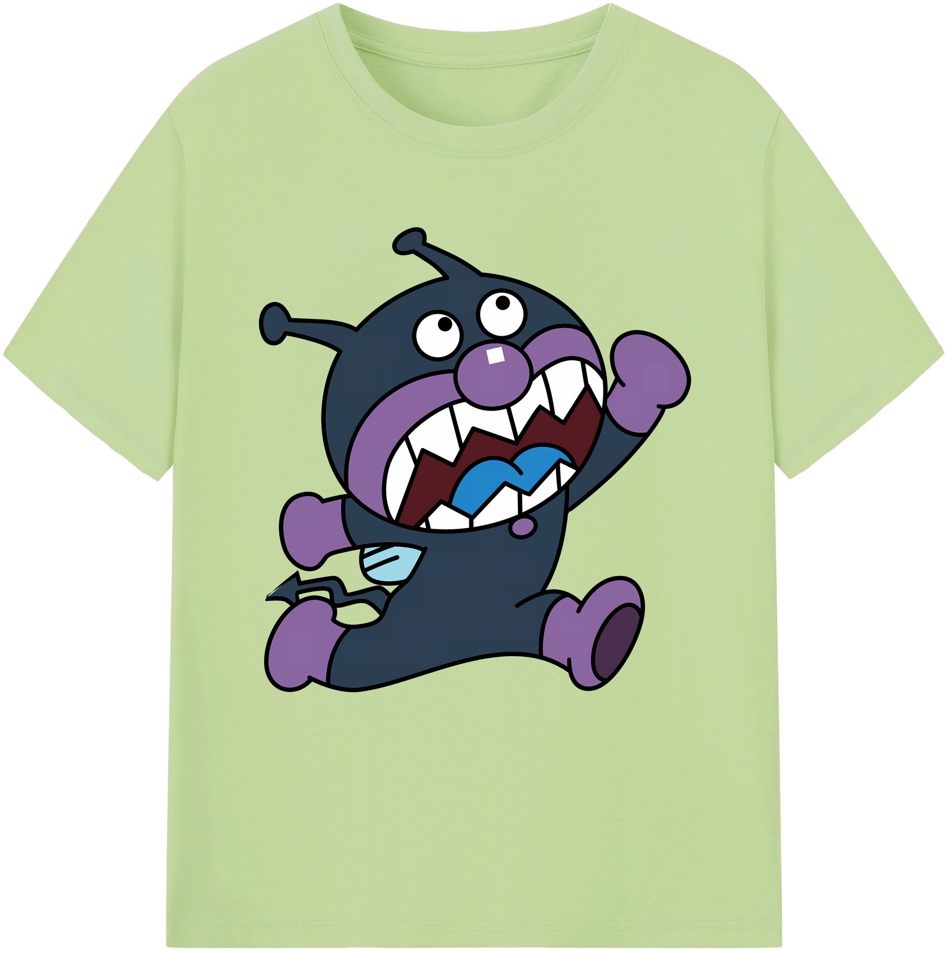 （画像用） アンパンマン Anpanman 綿100％半袖Tシャツ（フロントプリント）